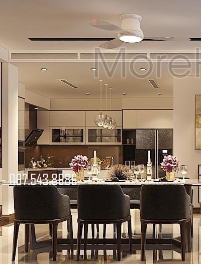  Mẫu nội thất phòng bếp cao cấp căn hộ Penthouse